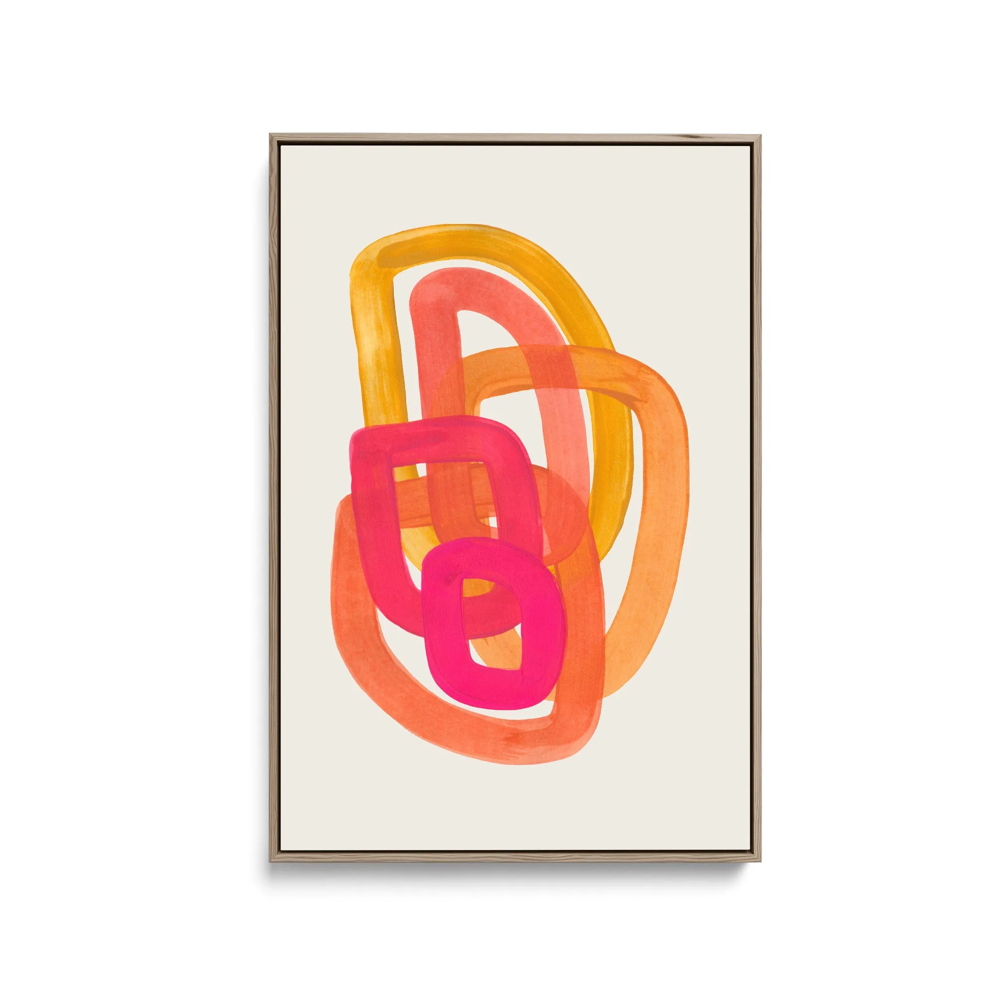 70s Spiral by Ejaaz Haniff - Stretched Canvas Print or Framed Fine Art Print - Artwork