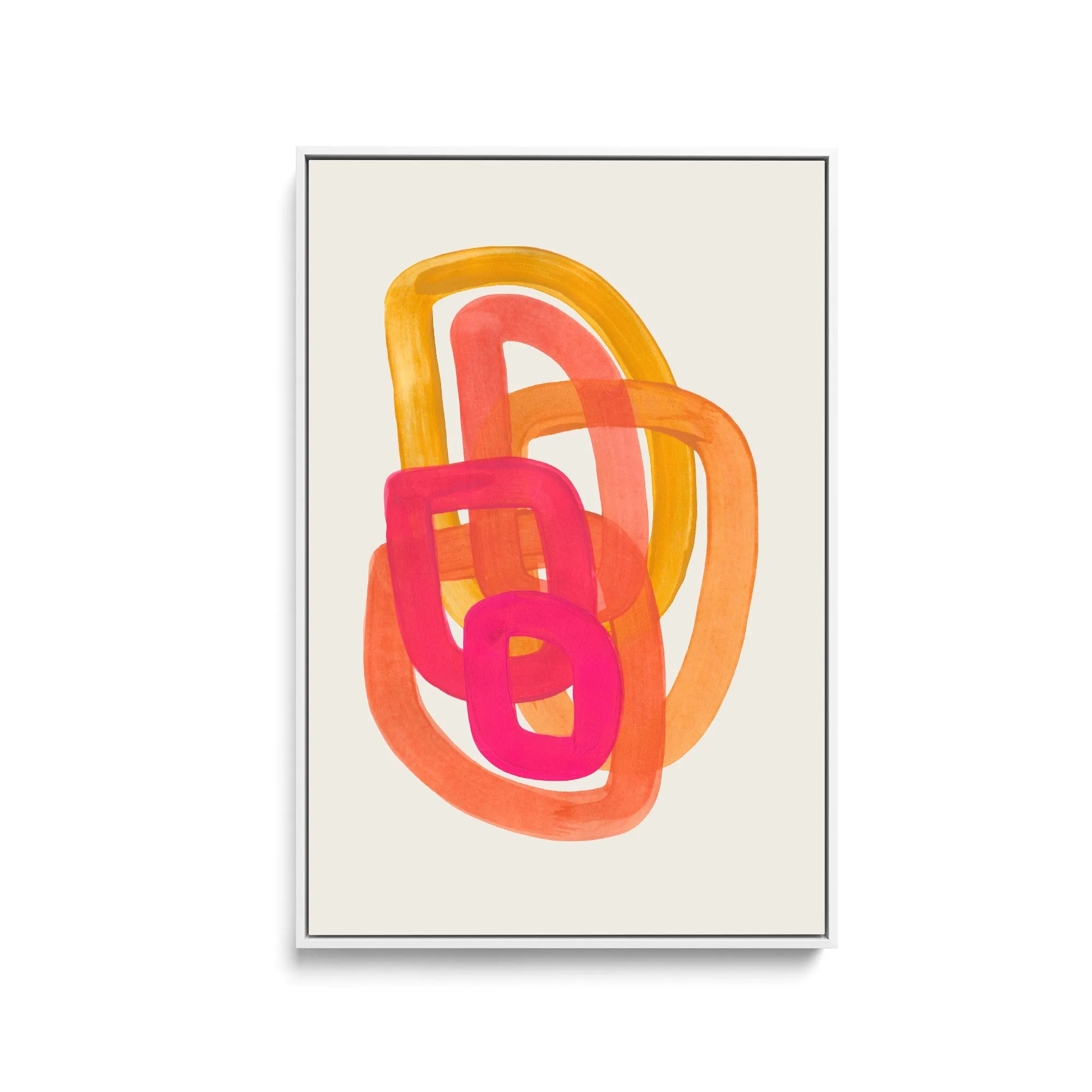 70s Spiral by Ejaaz Haniff - Stretched Canvas Print or Framed Fine Art Print - Artwork