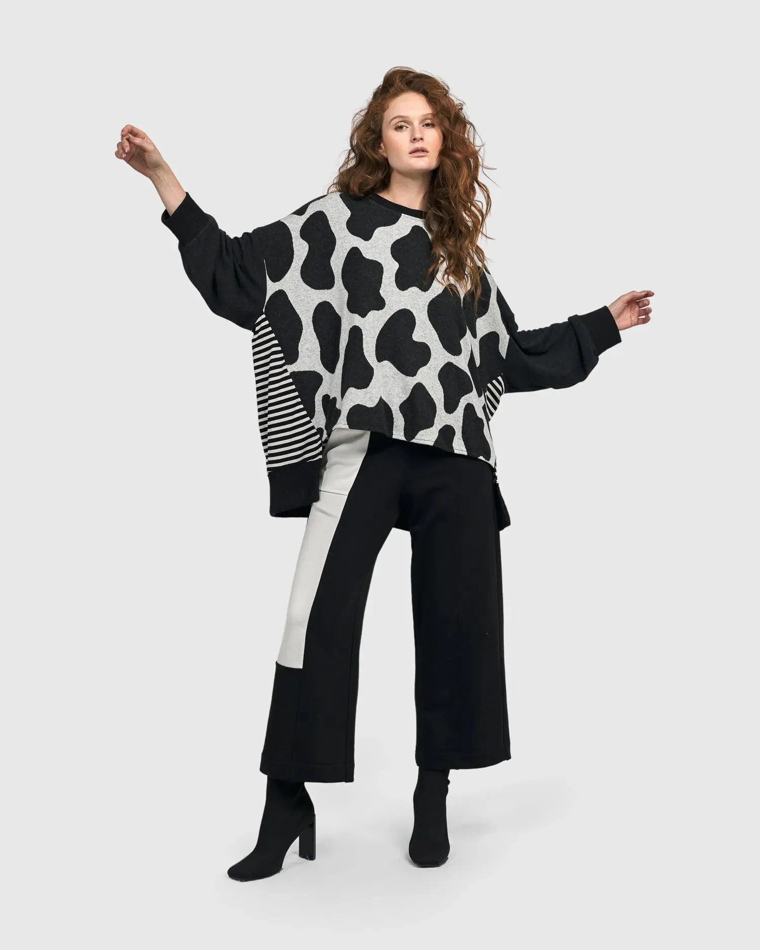Alembika Urban Metamorphosis Mixed Print Top