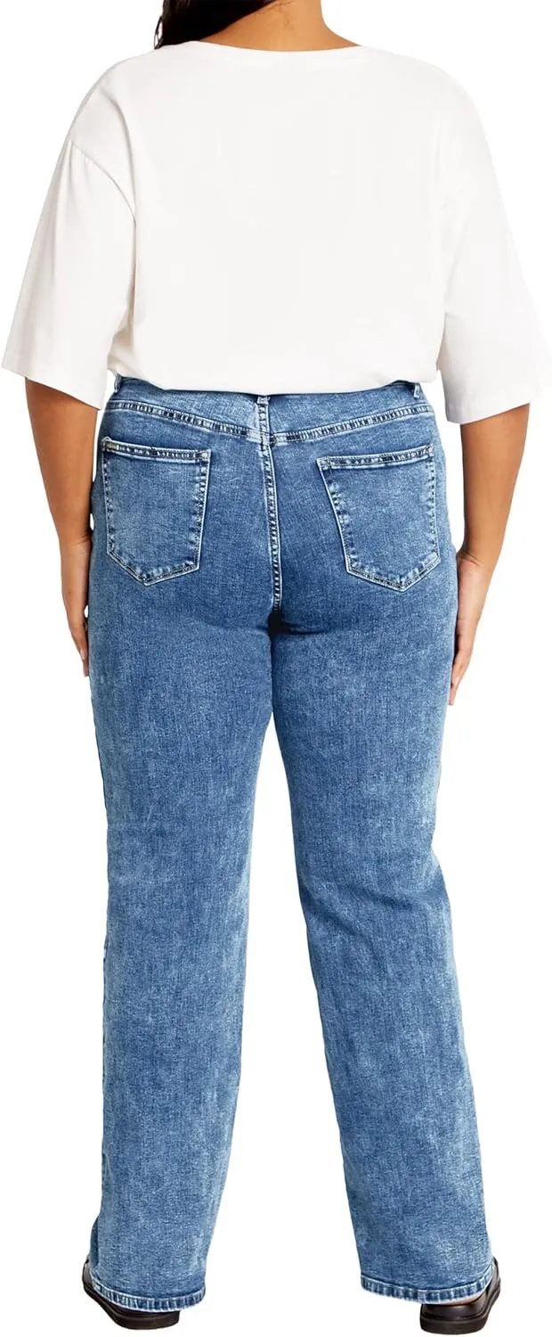 City Chic Women's Harley Ivy Straight Jean