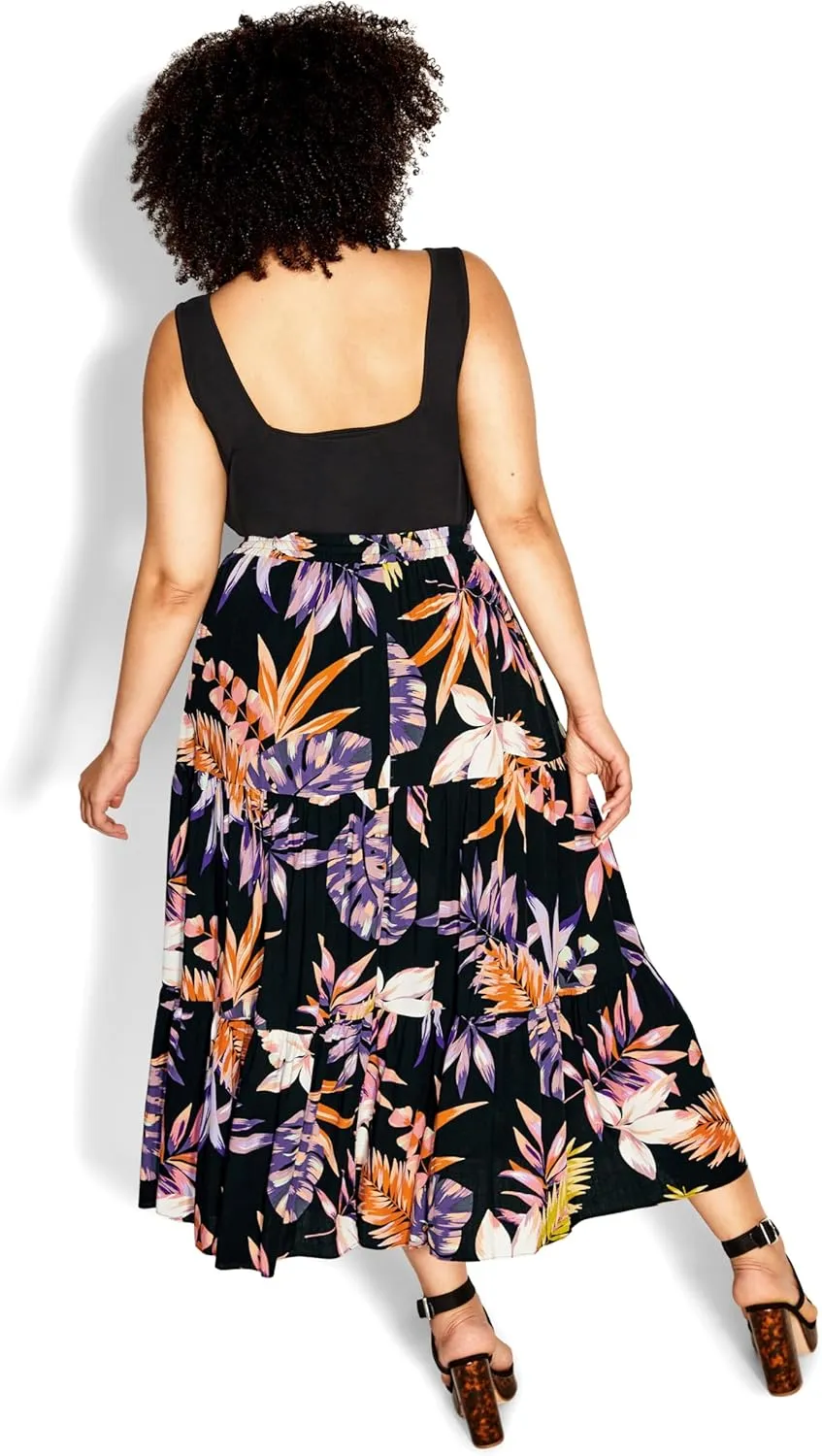 CITY CHIC Women's Paige Print Skirt