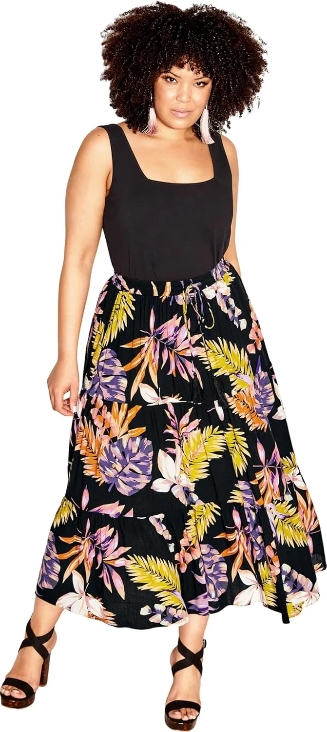 CITY CHIC Women's Paige Print Skirt