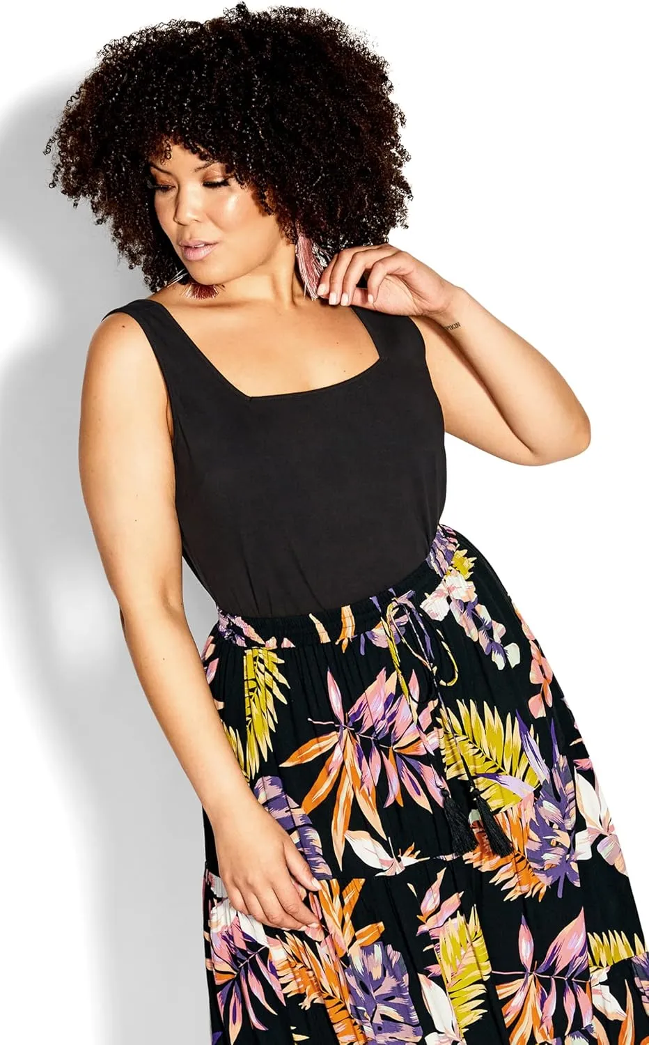 CITY CHIC Women's Paige Print Skirt
