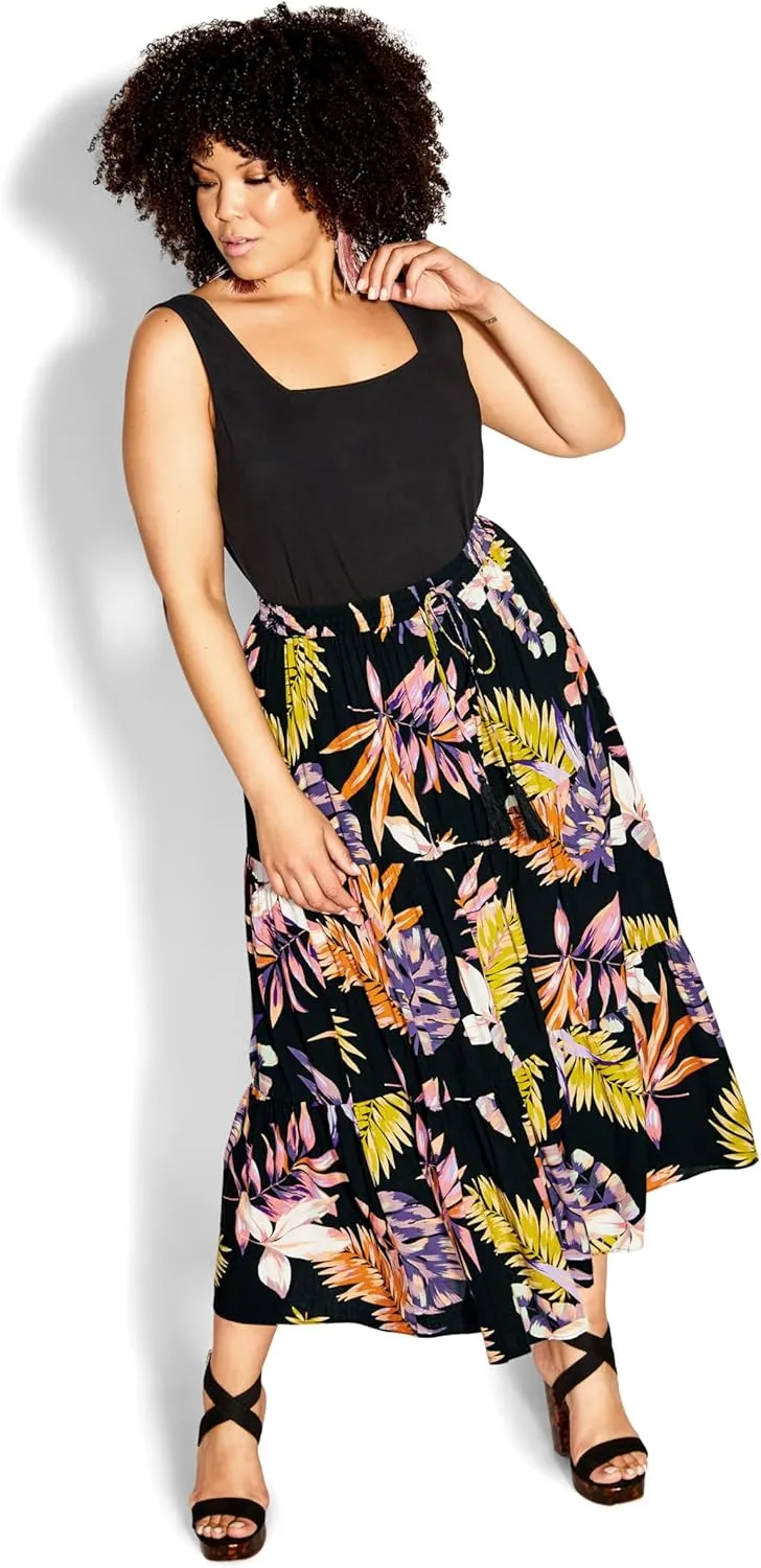 CITY CHIC Women's Paige Print Skirt