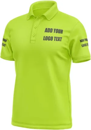 Custom Shirts for Men Personalized Polo Shirt Embroidered Print Design Your Own Text Logo Name T-Shirts
