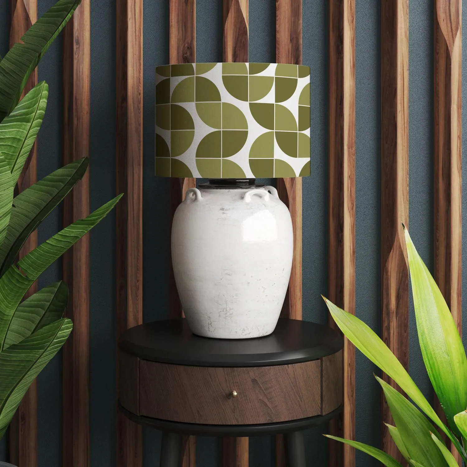 Green Quarters Geometertic - Design Lampshade