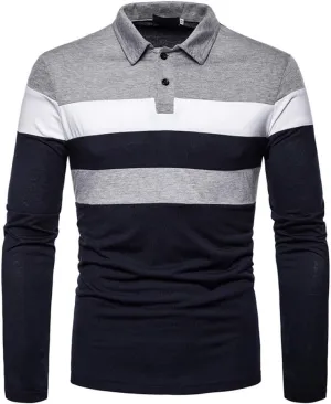 HHGKED Polo Shirts for Men Casual Short & Long Sleeve Golf Slim Fashion Shirts
