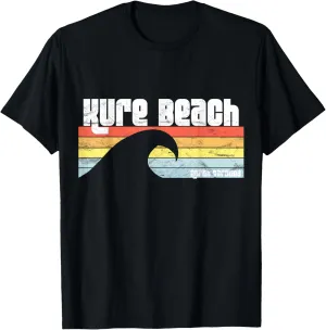 I Love Kure Beach North Carolina Atlantic Ocean Wave NC T-Shirt