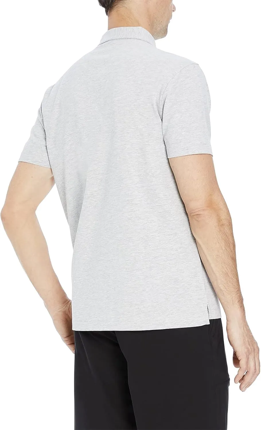 Kenneth Cole Mens Polo Shirt Short-Sleeve - Organic Cotton Polo with Spandex for Comfortable Stretch