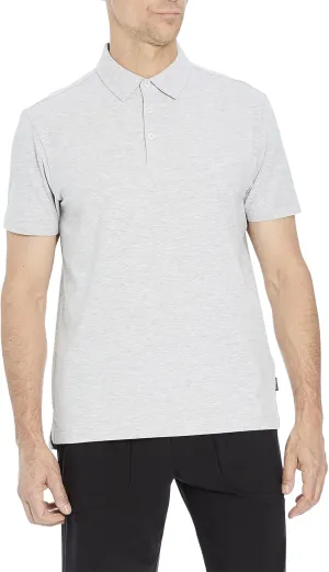 Kenneth Cole Mens Polo Shirt Short-Sleeve - Organic Cotton Polo with Spandex for Comfortable Stretch