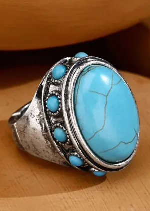 Large Stone Stretch Ring
