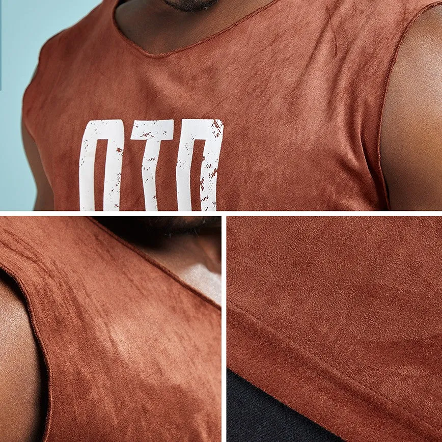 One True Pairing Print Sleeveless Shirt