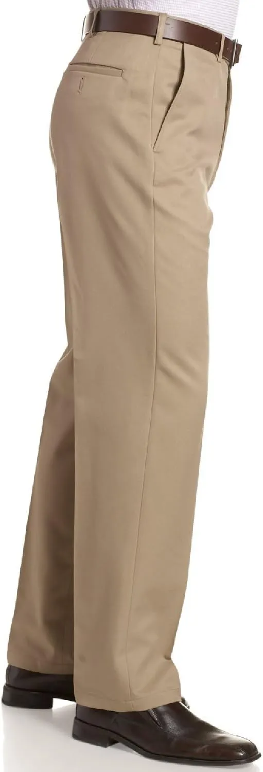 Sportoli Men's Cool Classic Fit Hidden Expandable Waist Plain Front Dress Pants